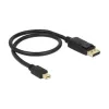Mini DisplayPort uz DisplayPort kabelis DeLOCK 83984 0,5 m melns