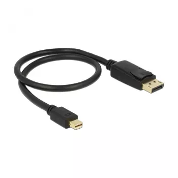 Mini DisplayPort uz DisplayPort kabelis DeLOCK 83984 0,5 m melns