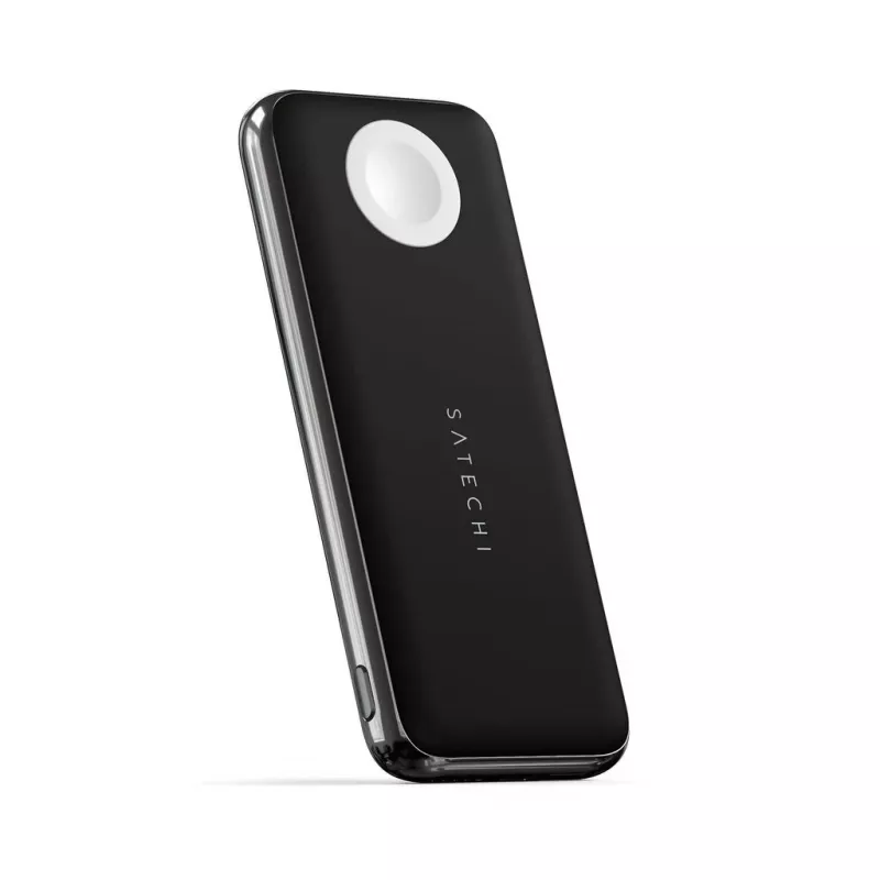 Satechi Quatro bezvadu pārnēsājamais akumulators ST-UC10WPBM, 10000 mAh, melns