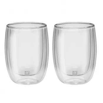 Borosilikāta stikla trauks ar dubultajām sieniņām ZWILLING 39500-076, 200 ml, dzidrs, 2 gab. komplektā
