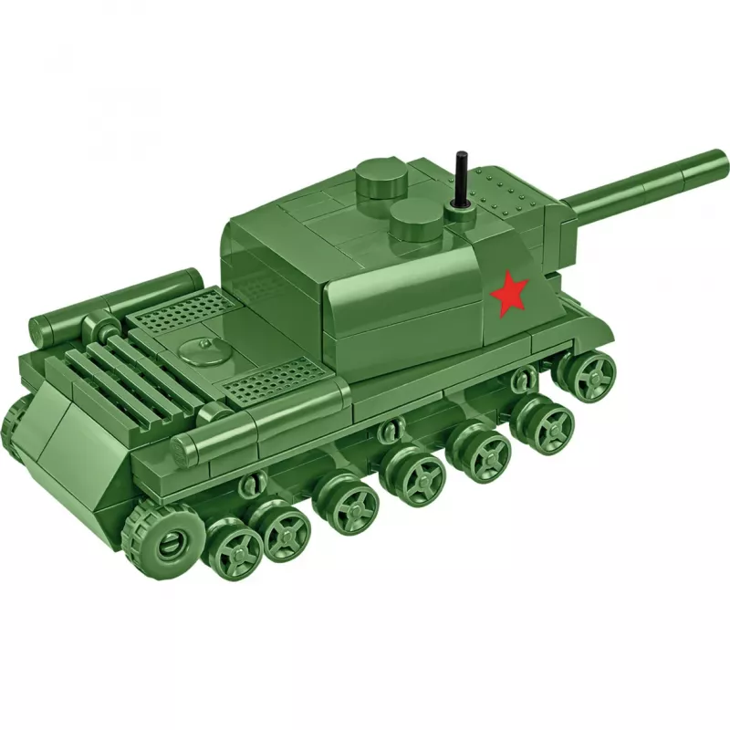 Cobi ISU 152 būvkomplekts — Otrā pasaules kara tēma, 135 detaļas, zaļš