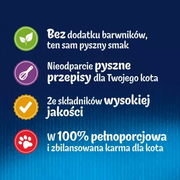 Mitrā kaķu barība Purina Nestlé FELIX Fantastic zivju garšas — tuncis, lasis, menca, plekste, 12×85 g paciņas