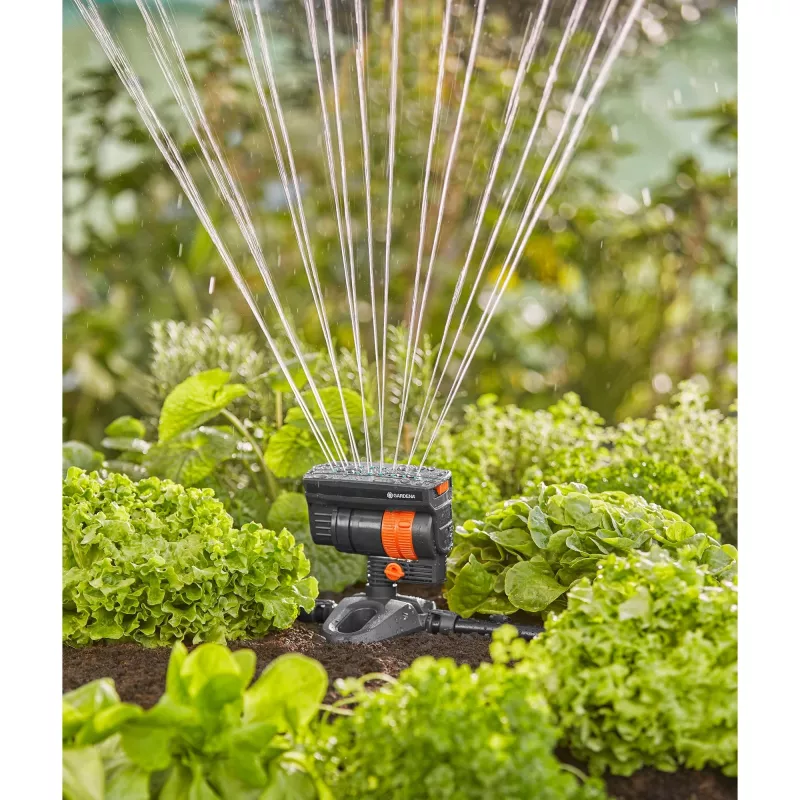 Oscillating Water Sprinkler Gardena 13325-20 Melns 1 pc