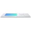 Bezvadu tastatūra CLEVETURA CLVX 1 Touch-On-Keys AI — ANSI US Mac izkārtojums, šķērveida slēdži, alumīnija korpuss, interaktīvs RGB