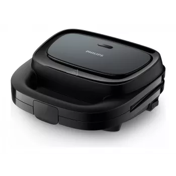 Vafeļu dzelzs Philips HD2332/90 — 2 kvadrātveida vafeles, 750 W, melns