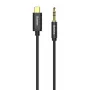 Baseus Yiven Audio kabelis USB-C uz mini ligzdu 3,5 mm, 1,2 m (Melns)