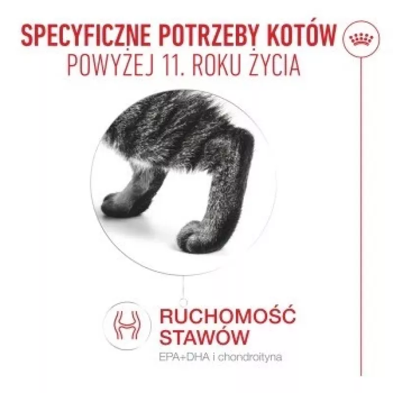 Mitrā kaķu barība Royal Canin FHN Ageing 11+ Gravy 12 × 85 g – pilnvērtīga mitrā barība senioriem paplātītēs