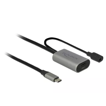 Delock USB-20225 barošanas adapteris pelēks