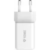 Sienas USB-C lādētājs YENKEE G35D 2x18W Power Delivery 3.0 3A