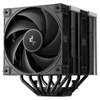 Gaisa dzesētājs DeepCool AK620 G2, 120 mm ventilators, saderīgs ar LGA1700/1200/115x un AM4/AM5, melns, 144×127×159 mm