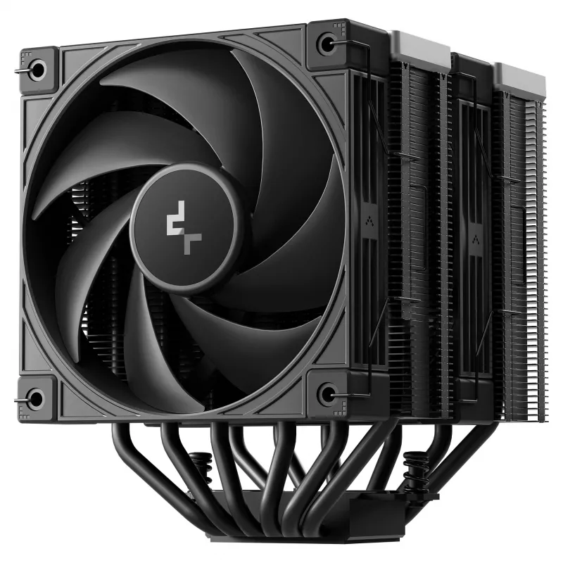 Gaisa dzesētājs DeepCool AK620 G2, 120 mm ventilators, saderīgs ar LGA1700/1200/115x un AM4/AM5, melns, 144×127×159 mm
