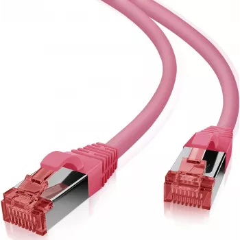 Tīkla kabelis Helos CAT6 S/FTP (PIMF) 5m fuksīna