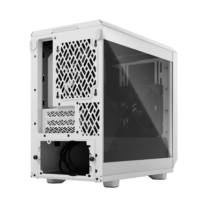 Fractal Design Meshify 2 Nano - Mini-ITX tornis (rūdīts stikls) - bez barošanas bloka (ATX) - balta - USB/audio (FD-C-MES2N-02)
