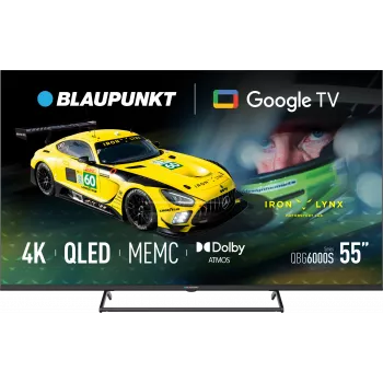 Blaupunkt QLED TV | 55QBG6000S | 55 | Viedtelevizors | Google TV | Melns
