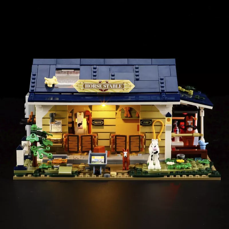 Lumibricks Pferdestall, konstrukciju rotaļlieta