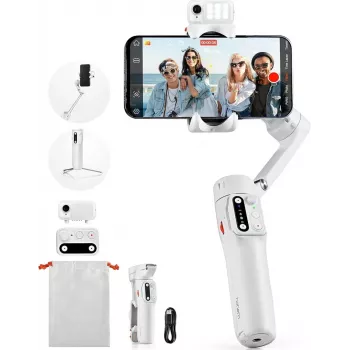 Viedtālruņa stabilizators Hohem iSteady V3 AI Kit — balts, modelis HPG-V3 W