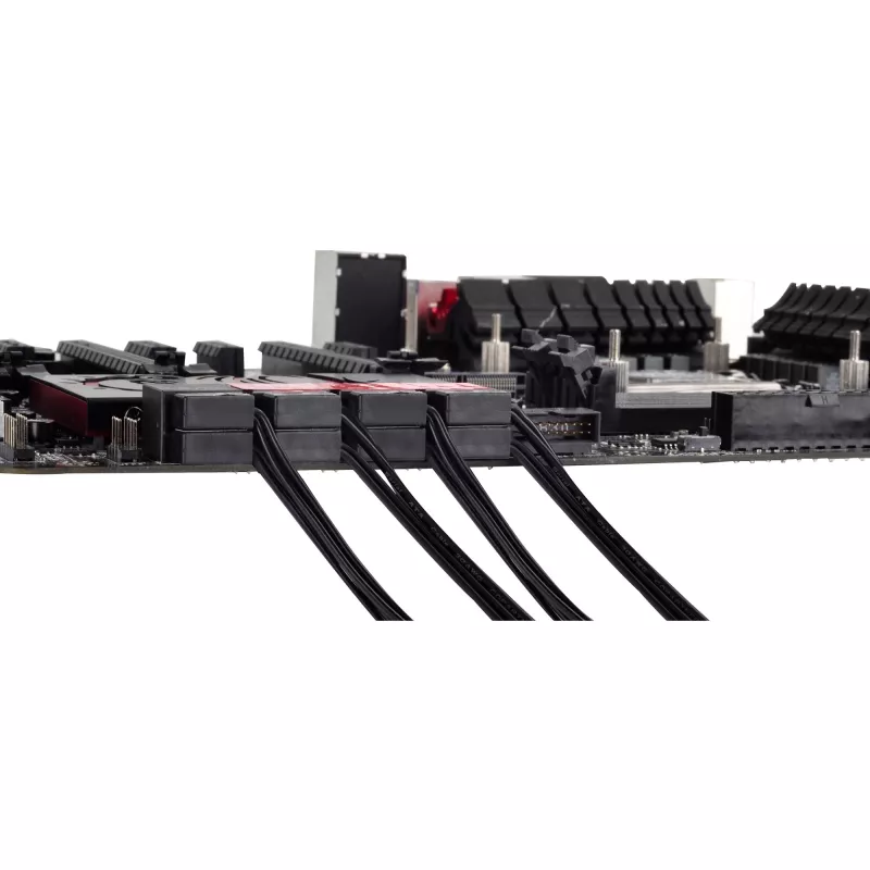 SATA kabelis Silverstone CP11 0,3 m melns