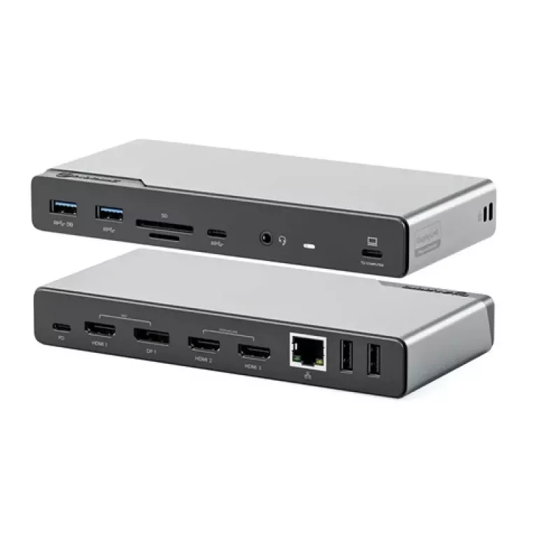 ALOGIC DV4 - dokstacija - klēpjdatoram - USB-C / USB-A - 3 x HDMI, DP - 1GbE (DUCDV4)