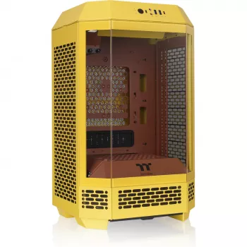 Mini torņa korpuss THERMALTAKE The Tower 250 Butter Caramel — microATX/Mini-ITX, ATX atbalsts, kompakts korpuss
