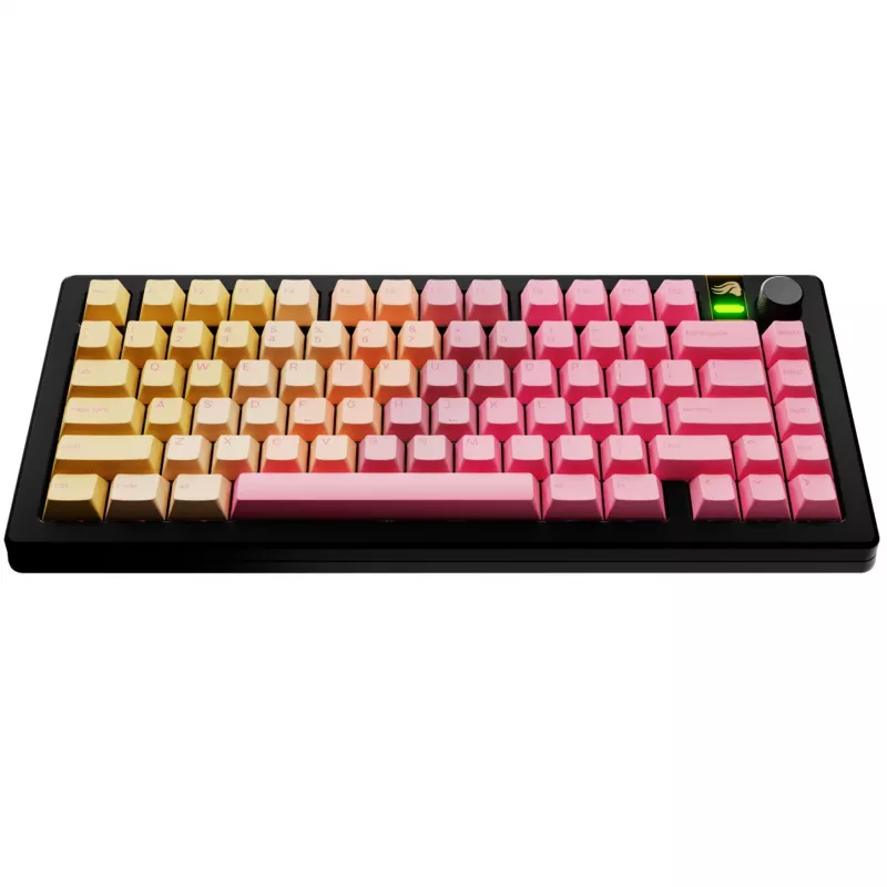 Taustiņu uzlikas GLORIOUS GPBT Gradient Grapefruit ANSI izkārtojums PBT krāsojuma sublimācijas taustiņu uzliku komplekts