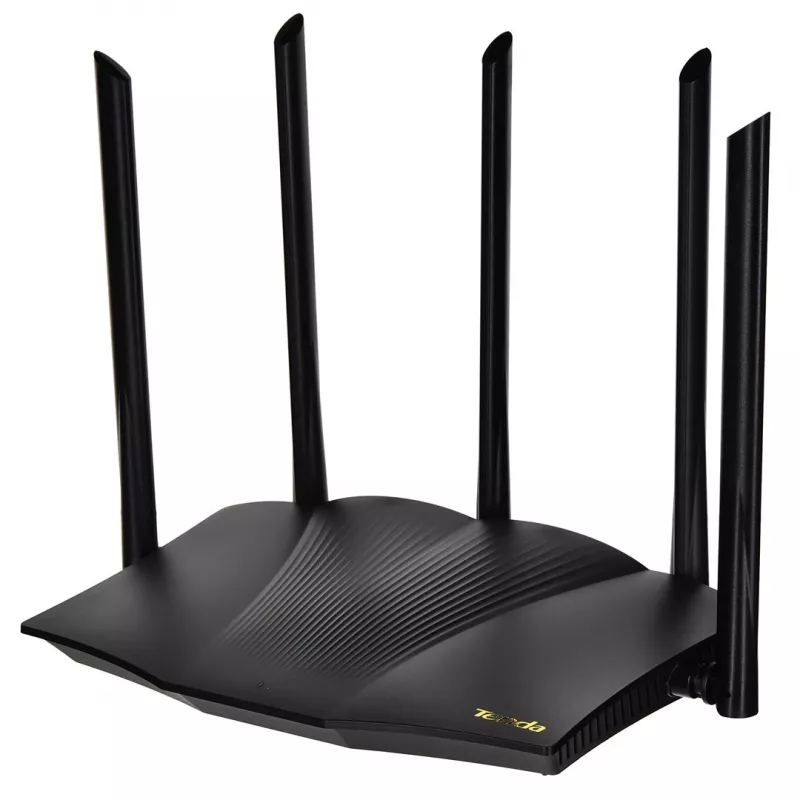 Tenda TX12 PRO bezvadu maršrutētājs Fast Ethernet Divjoslu (2.4 GHz / 5 GHz) Melns