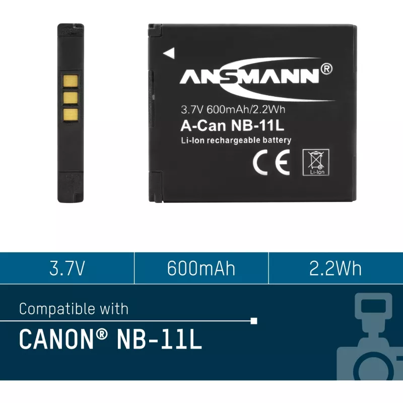 Baterija Ansmann A-Can NB-11L litija jonu 600 mAh