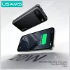 Pārnēsājams ārējais akumulators usams PB80 10000mAh 20W PD balts