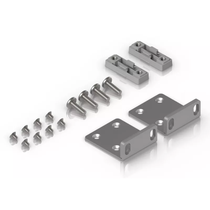 Montāžas komplekts Ubiquiti UACC-Rack-Ear-1U pelēks cinkots tērauds