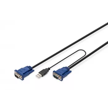KVM kabelis USB Digitus DS-19232 3m PS/2