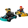 Konstrukciju rotaļlieta LEGO 60400 City Go-Karts with Racers – spēles komplekts ar miniatūrfigūrām un transportlīdzekļiem