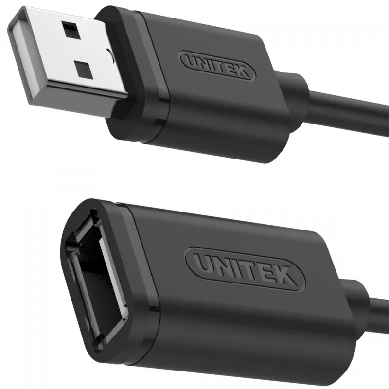 Pagarinātājkabelis Unitek Y-C428GBK USB 2.0, Am-af