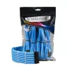 CableMod PRO ModMesh 12VHPWR kabeļa pagarinātāju komplekts — gaiši zils, 3 gab. GPU 12+4 kontaktu pagarinātāji