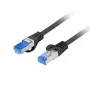 Tīkla kabelis Lanberg PCF6A-10CC-0025-BK RJ45 Cat6a 0,25m Melns