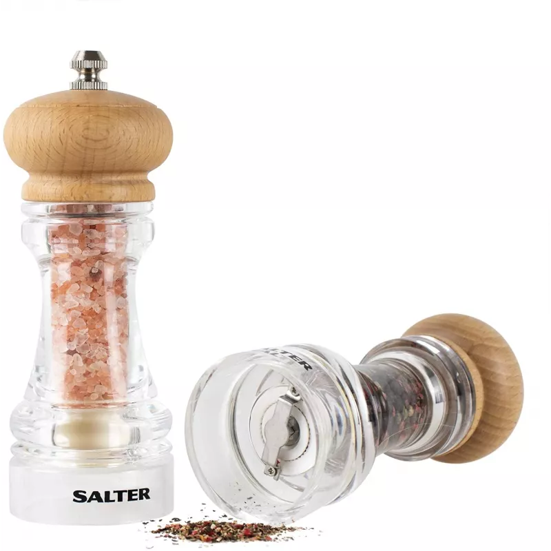 Sāls un piparu dzirnaviņu komplekts Salter 7607 WDXR