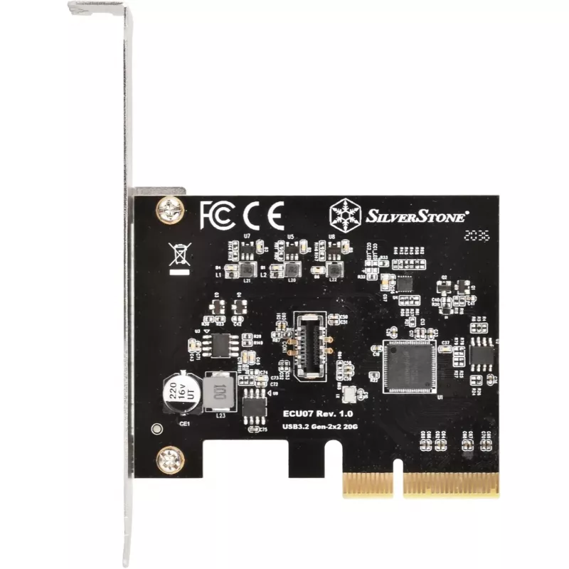 Paplašināšanas karte SILVERSTONE SST-ECU07 USB 3.0 PCIe — PCI Express USB 3.0 adapteris
