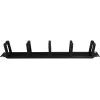 Alantec PK048 1U 19 kabeļu organizators ar birstētu blīvējumu, 5 plastmasas turētāji