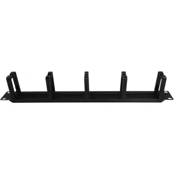 Alantec PK048 1U 19 kabeļu organizators ar birstētu blīvējumu, 5 plastmasas turētāji