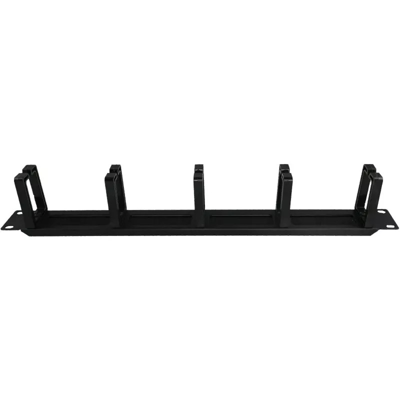 Alantec PK048 1U 19 kabeļu organizators ar birstētu blīvējumu, 5 plastmasas turētāji