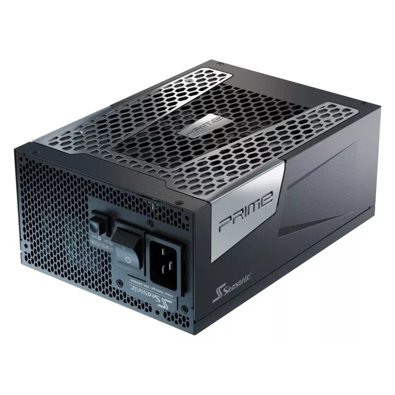 Seasonic Prime PX-2200 barošanas bloks, 80 PLUS Platinum, pilnībā modulārs, ATX 3.1, PCIe 5.1 - 2 200 vati