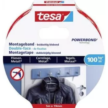 Montāžas lente Tesa 77747-00000 0,19 m Balta 5 mm