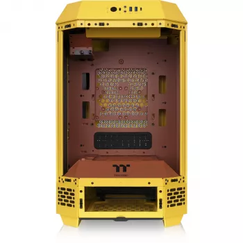 Mini torņa korpuss THERMALTAKE The Tower 250 Butter Caramel — microATX/Mini-ITX, ATX atbalsts, kompakts korpuss