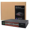 Tīkla slēdzis QOLTEC Gigabit Ethernet PoE 24xRJ45 2xSFP