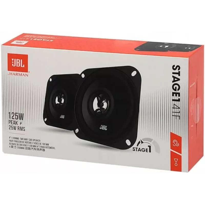 Koaksiālie autoskaļruņi 4 collu, 2 ceļu, JBL SPKS141F, 4 collu pāris, koaksiāls zemfrekvences + augstfrekvences skaļrunis