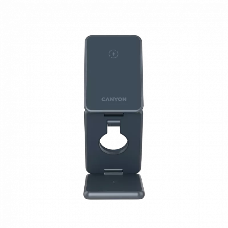 CANYON Salokāms bezvadu lādētājs OnCharge 309 15W 3in1 Metāls