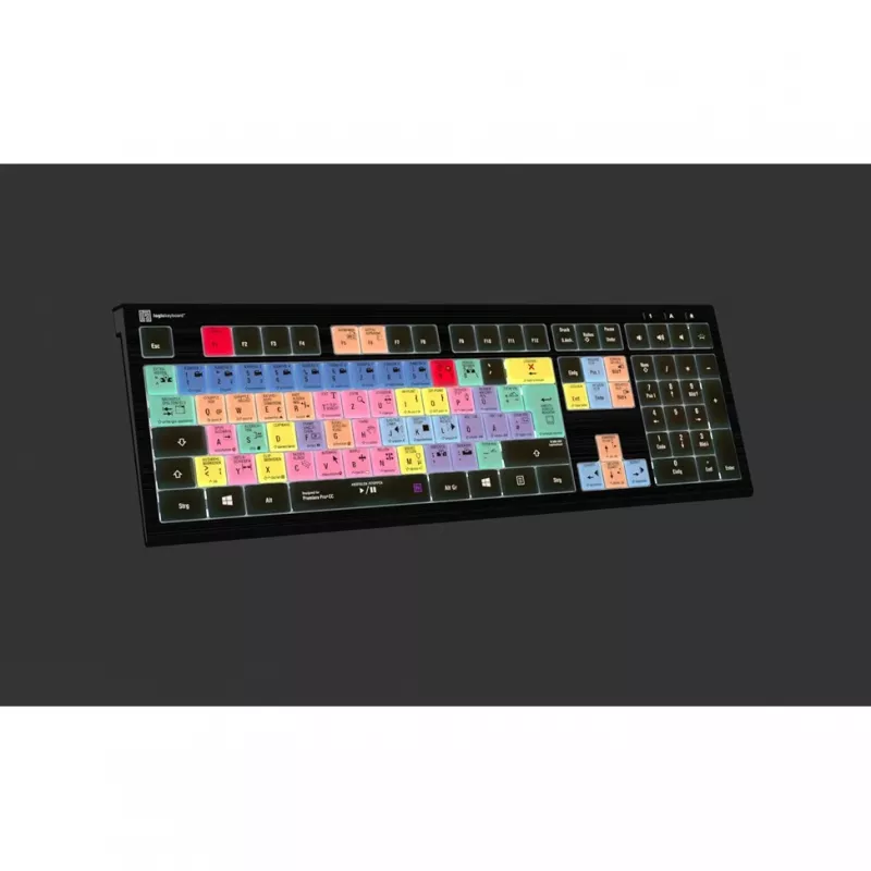 Logickeyboard Adobe Premiere Pro CC ASTRA 2 apgaismota tastatūra vācu valodā (LKB-PPROCC-A2PC-DE)