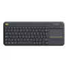 Logitech Wireless Touch Keyboard K400 Plus Mini QWERTZ Melns