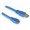 DeLOCK Micro USB 3.0 kabelis 1 m, USB A, 5 Gbit/s, zils