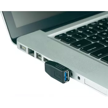 USB 3.0 taisnleņķa adapteris Renkforce 29039C104R A-spraudnis uz A-ligzdu 90°