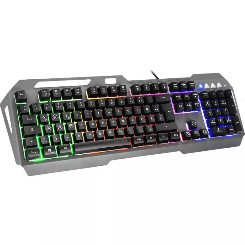 Speedlink spēļu tastatūra LUNERA. Metal Rainbow. melna mazumtirdzniecības