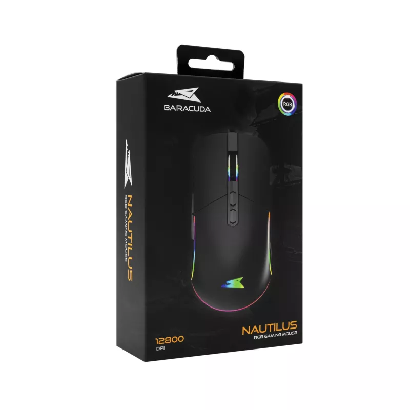 Pele Baracuda BGM-011 Nautilus Melns RGB USB